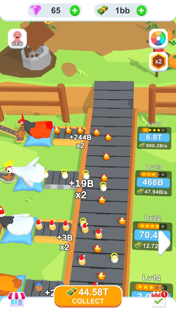 Become A Chicken Farmer on Idle Egg Factory Mod APK